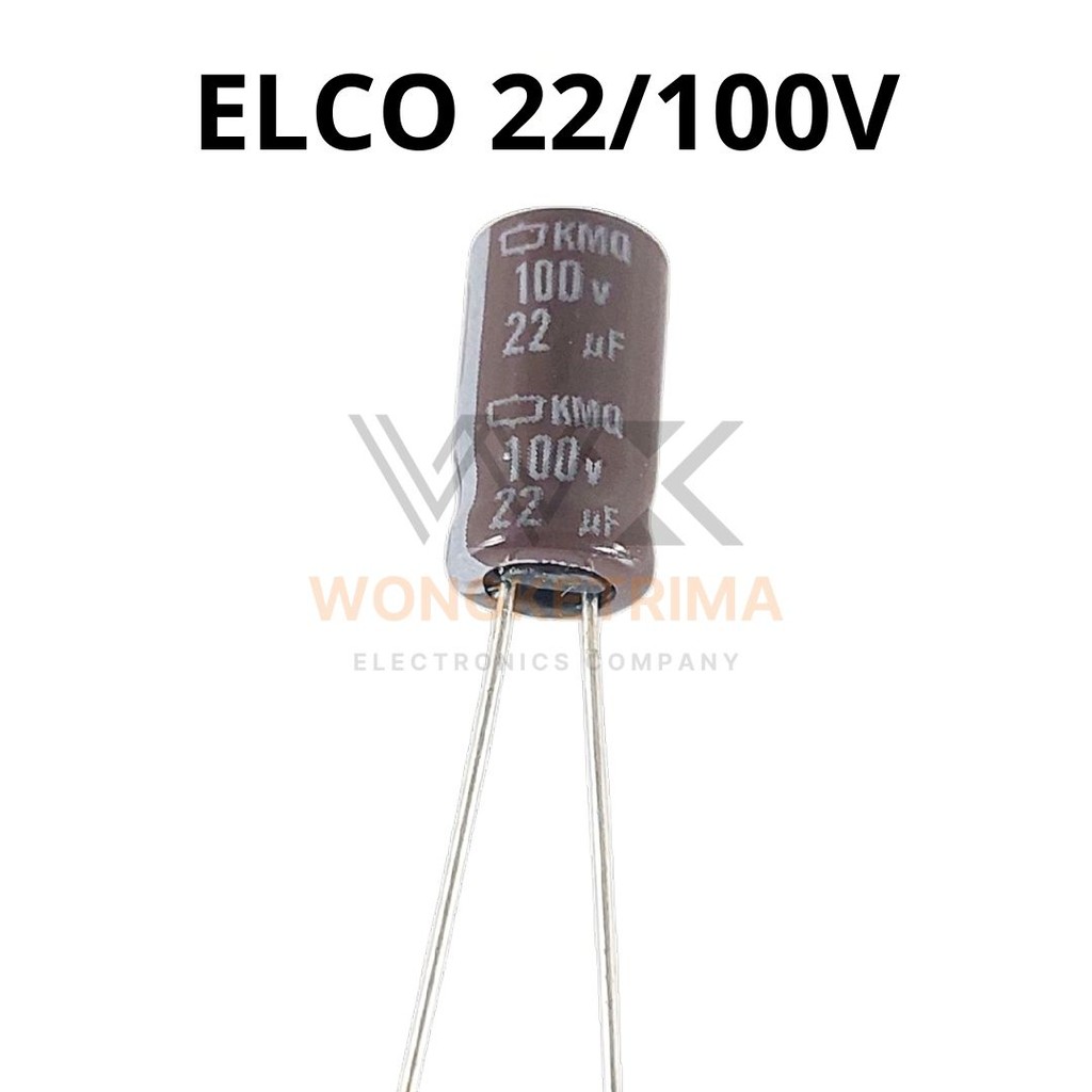 ELCO 22μF/100V 22 MICRO 100 VOLT 22μF 100VOLT