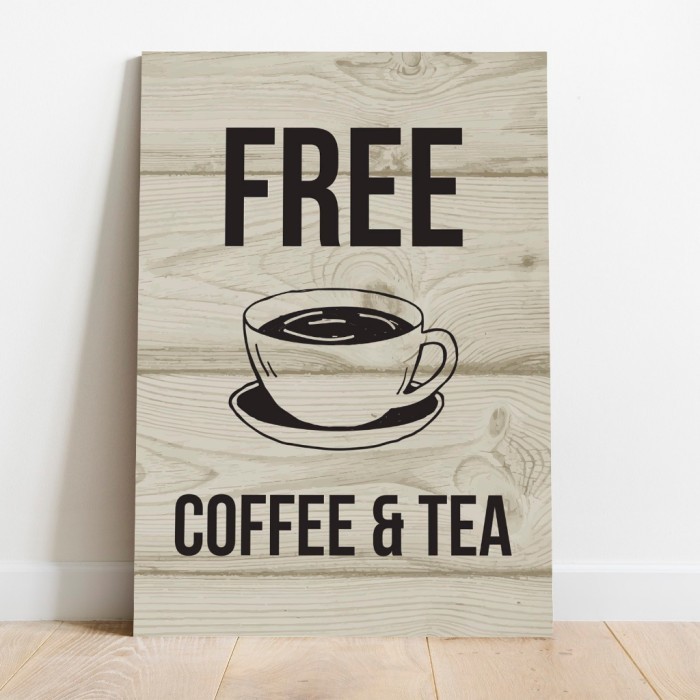 

Poster Free Coffee and Tea Gratis Kopi dan Teh Warkop Kafe