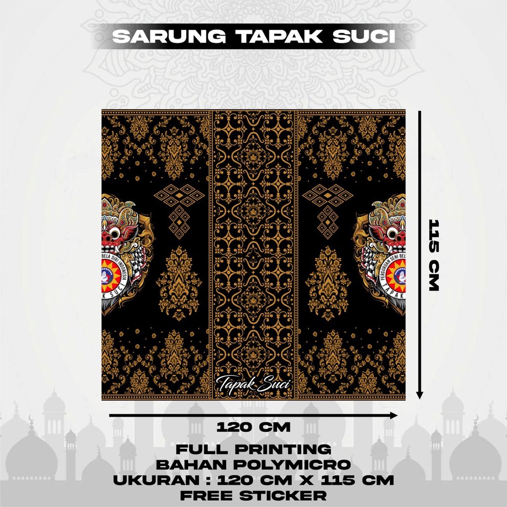 Sarung Batik Terbaru Motif Tapak Suci Full printing BY  FOXLOT