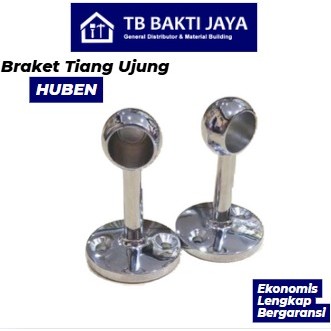 Braket Pipa Tiang Ujung / Gantungan Pipa Buntu / Hak Gantungan Huben