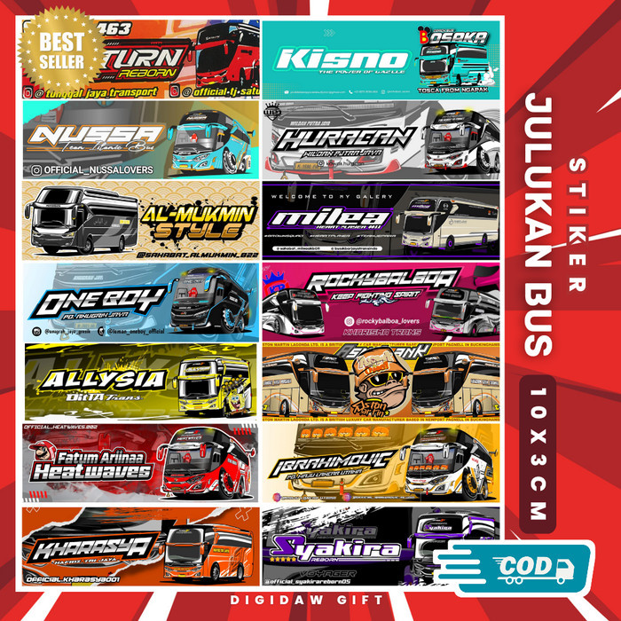 

Stiker Bus Telolet 20set Layar