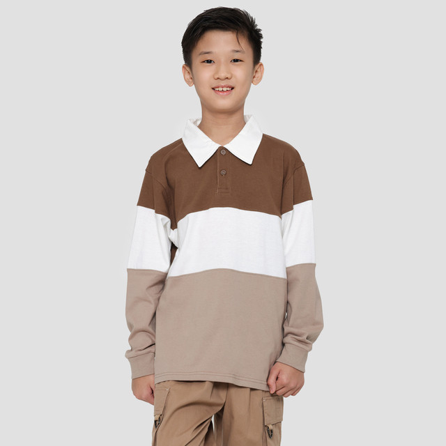 Nevada Colorblock Jersey Kaos Kerah Anak Laki-Laki 122089053