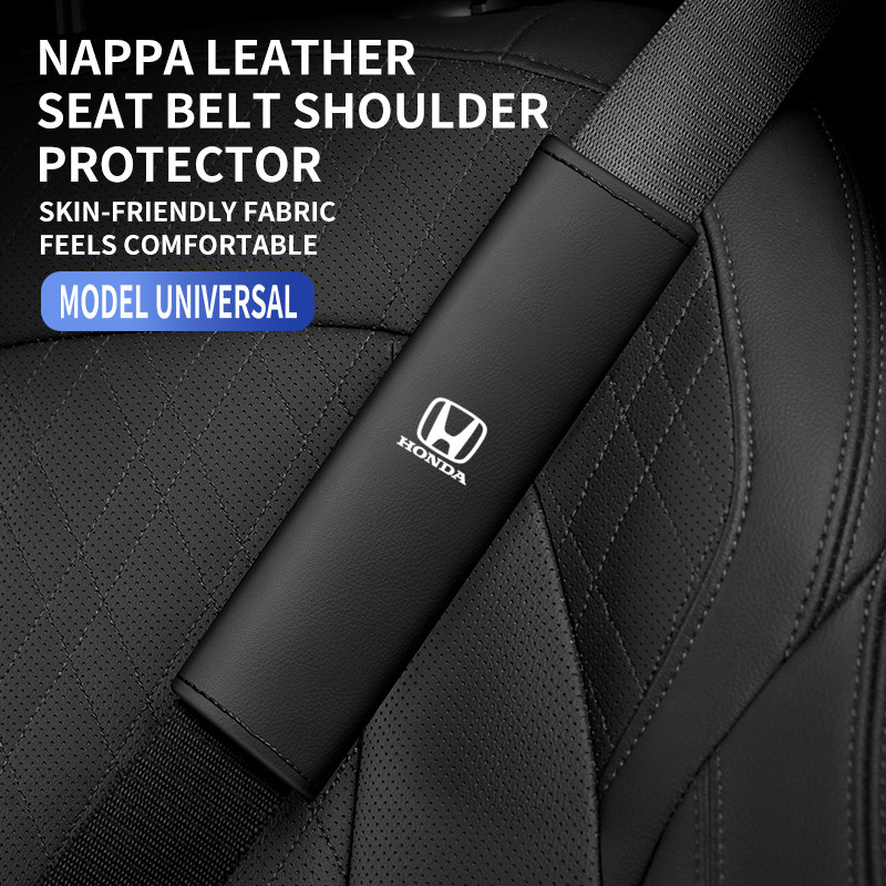 2pcs Car Safety Belt Shoulder Protection Cover Car accessories For Honda Civic xrv hrv crv brv City 