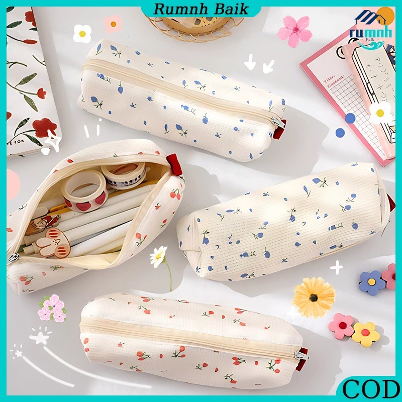 

Pensil Korea Blossom Estetik Aesthetic Lucu / Kotak Pencil Case Minimalis Flower Cute Kain