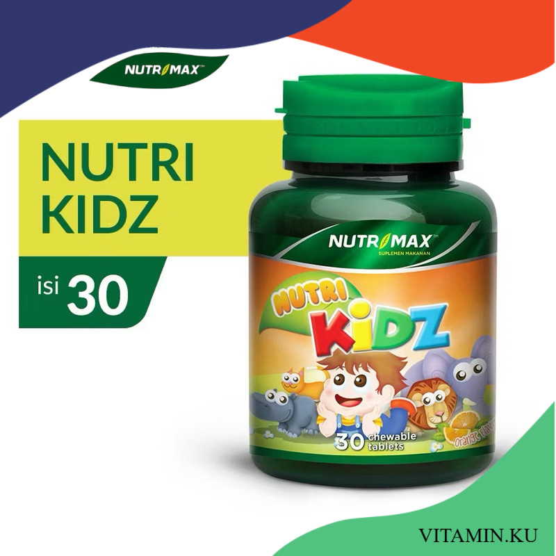 Nutrimax Nutrikidz 30 Tablet Kunyah Multi Vitamin Mineral DHA