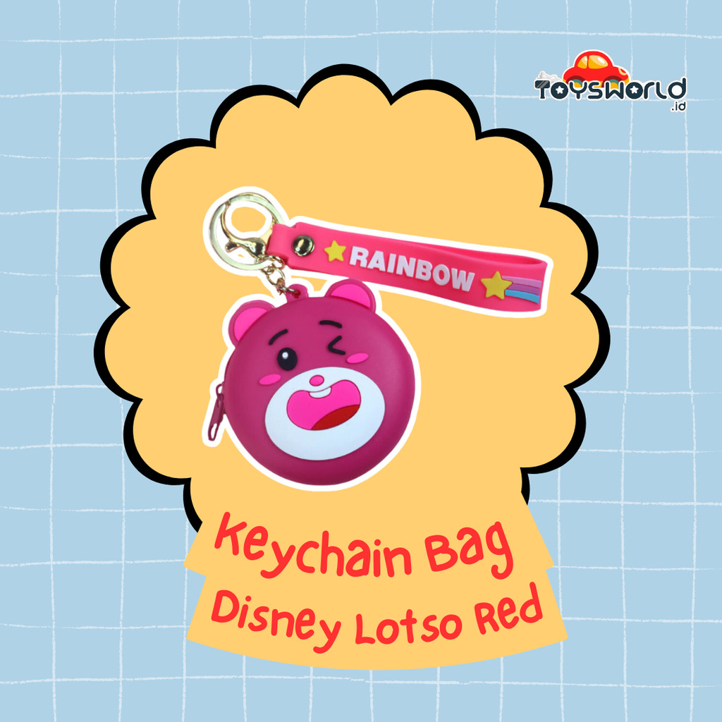 Keychain Bag Disney Lotso Red