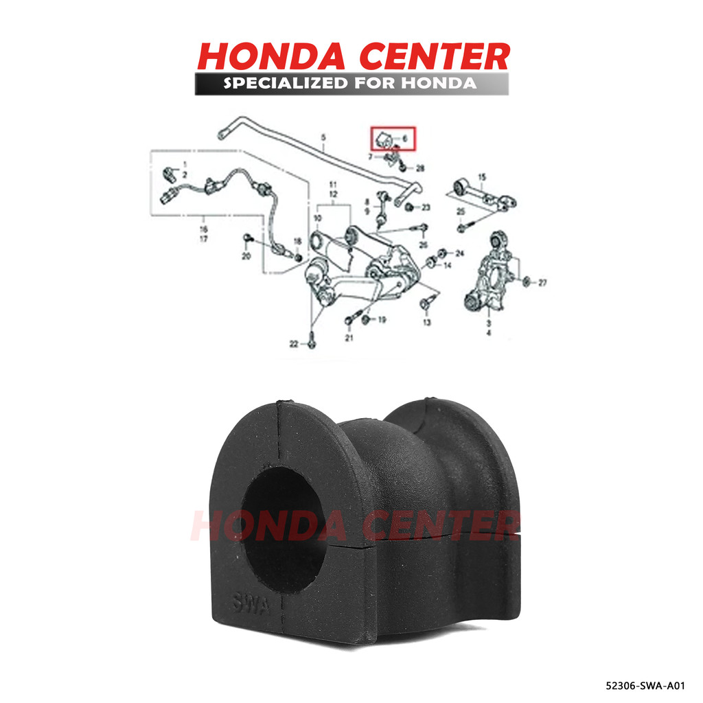 Bushing Stabilizer Karet Stabil Belah Belakang Crv Re Gen3 Crv Rm Gen4