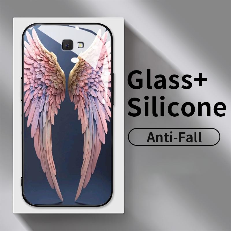 Case Hp For Samsung J7 Prime J4 Plus J6 Plus J7 2017 J7 Pro On7 2016 F02s F04 F12 F22 Kaca Glass Sil