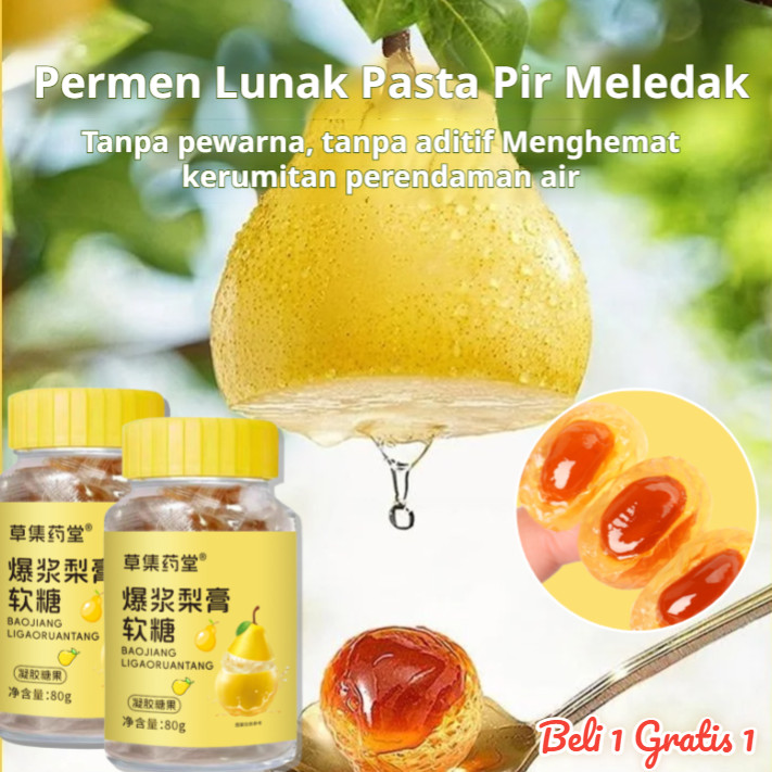

⚡Spesial Ramadhan/Beli 1 gratis 1⚡Permen Karet Tenggorokan Pasta Pir | Pear Throat Lung Soft Candy | Pir Jeli Lunak Aneka Rasa Gummy Fruit Jelly | Menenangkan Tenggorokan Bersihkan Paru-paru | Tidak Ada Pembuatan Bir