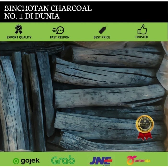 JUN -031 ARANG PUTIH WHITE CHARCOAL KAYU KERAS KALIMANTAN PANJANG XD16