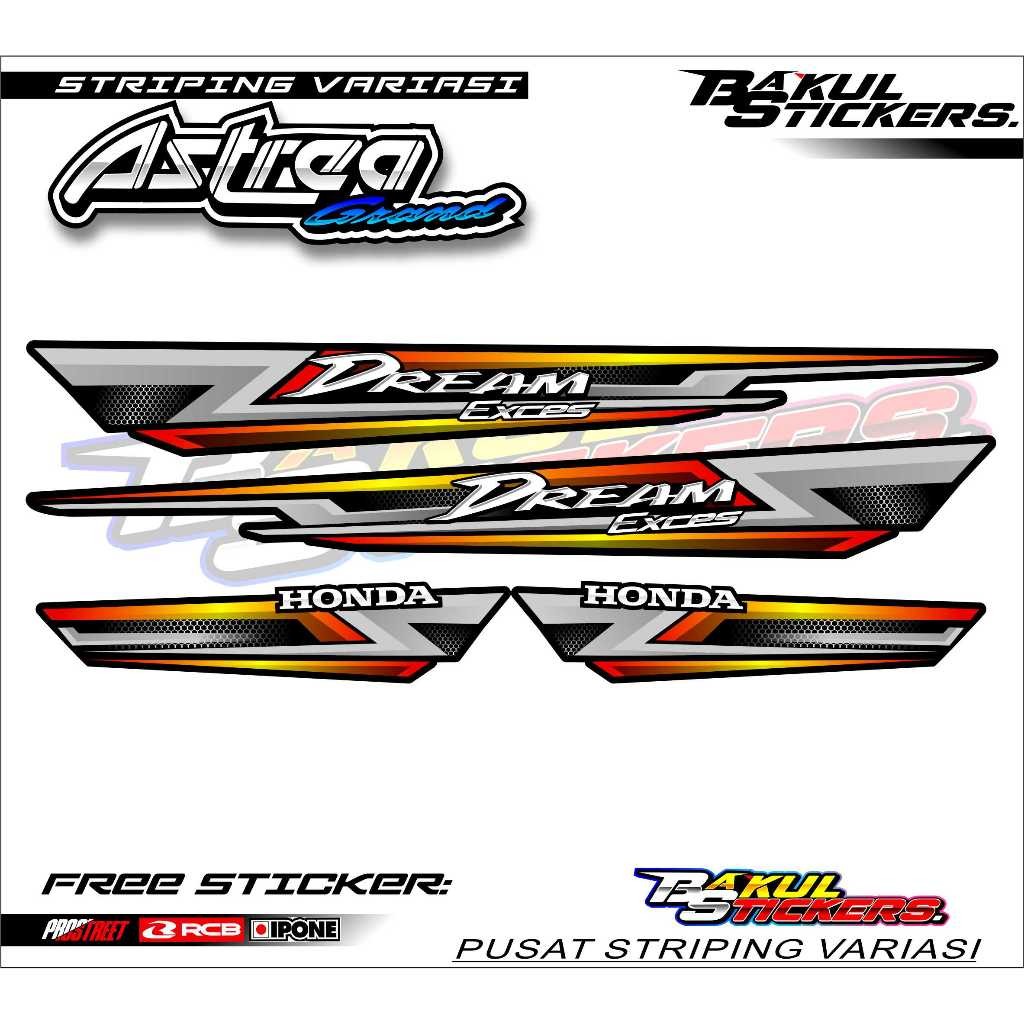 Striping Variasi Honda Astrea Grand / Sticker List Variasi Motor Honda Astrea Grand