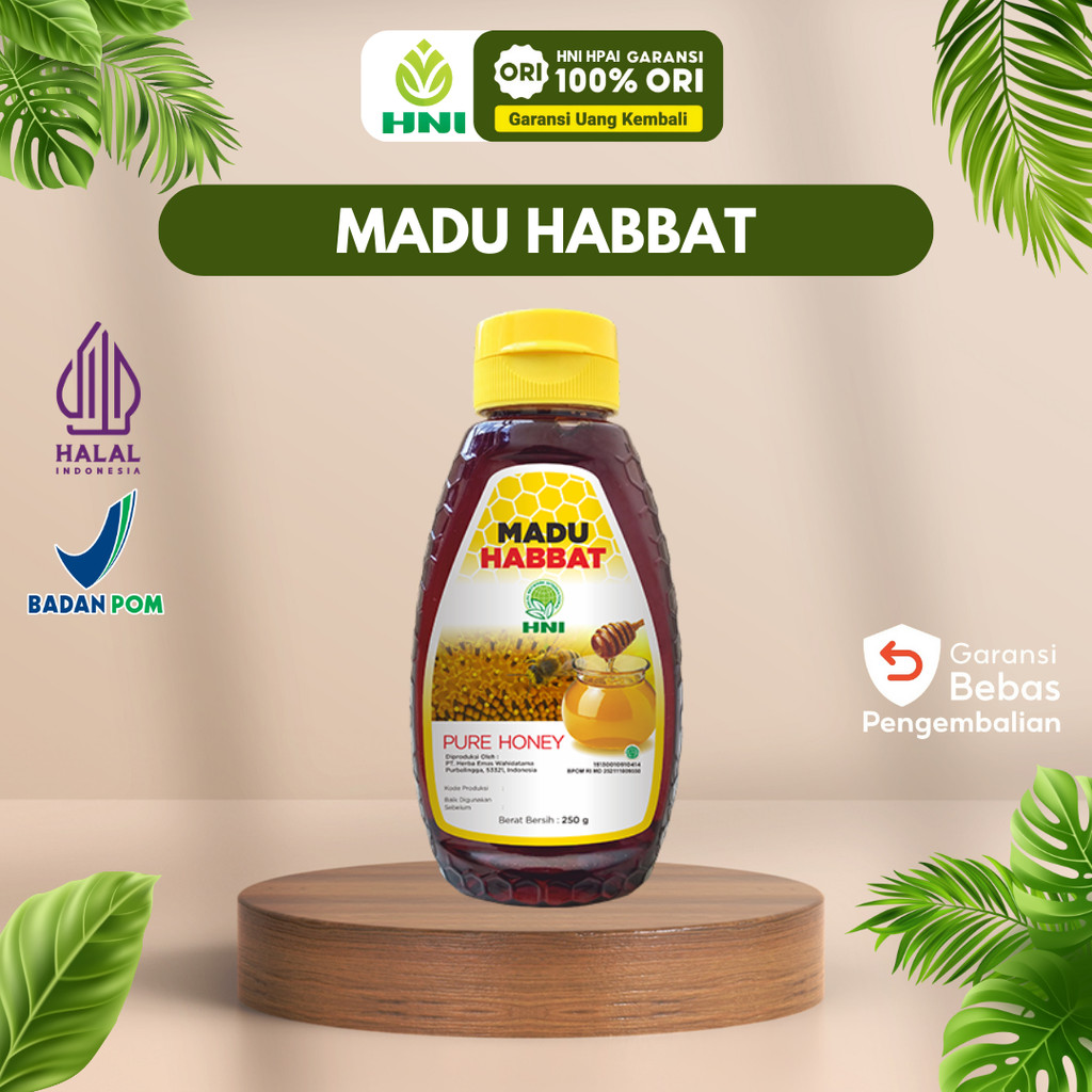 

MADU HABBATS - MADU ASLI Lebah Ternak Habbatusauda PREMIUM - Madu - HNI BPOM