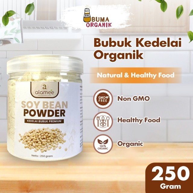 

ALAMEE Bubuk Kedelai Soybean Milk Powder Murni Kacang Kedele Soy Bean Susu 250gr BUMA