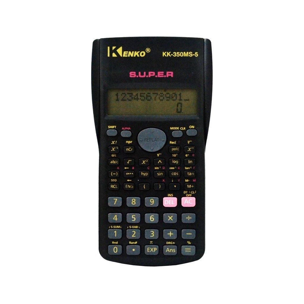 

Kalkulator Scientific ILMIAH Kenko KK 350 MS-5 KK 350MS / Kalkulator Scientific Karakter MIRIP KENKO