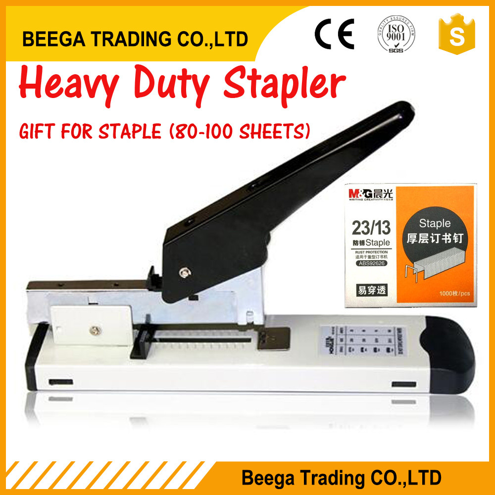 

Newest Heavy Type Metal Stapler Bookbinding Stapling 120 Sheet Capacity For Office Home Accessories