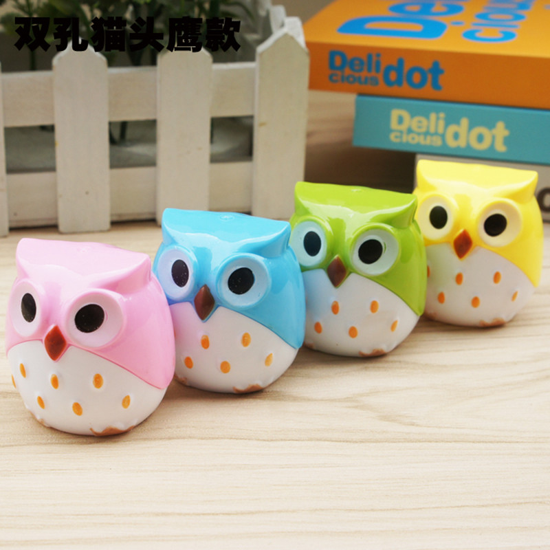 

24pcs Pencil For Sharpener Lovely Kawaii Owl Cutter Knife For Buffets For Christmas Pupil Prizes Promotional Gift Stationery