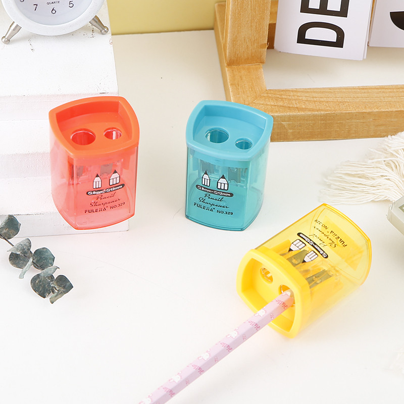 

1 Piece Lytwtw's School Supplies Cute Candy Color Geometry Sharpener For Pencil Office Creative Stationery Item