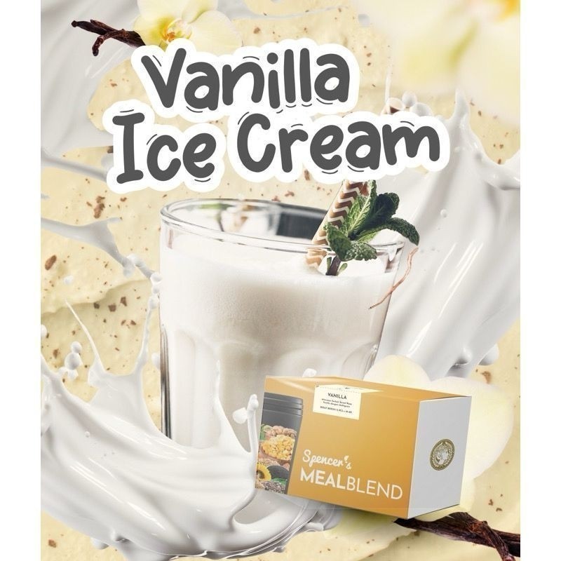 

[VANILA 15 SACHET] Spencer's MealBlend - Vanilla Ice Cream - Multigrain Slimming Drink - Pengganti Makanan Sehat