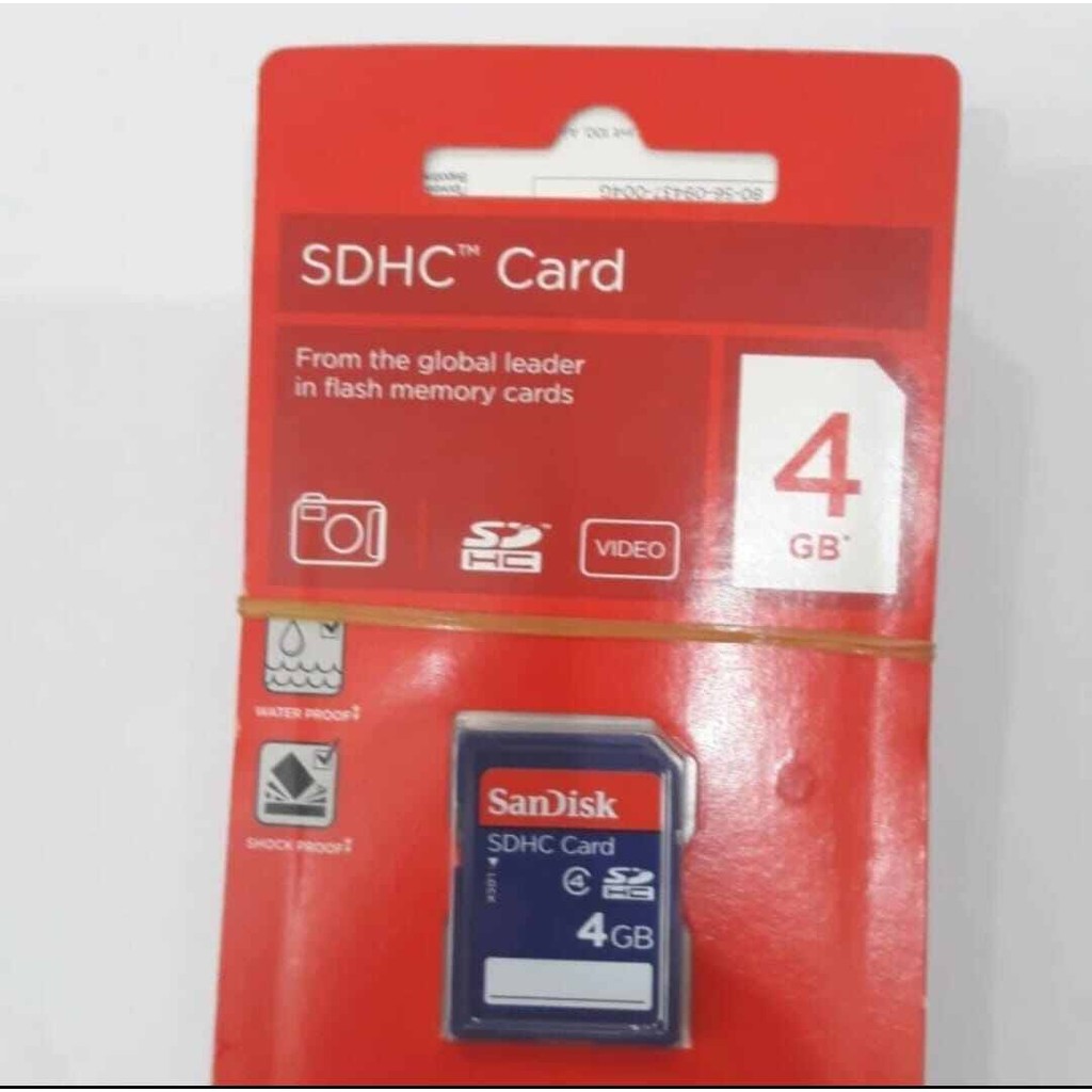 Memory SD card Sandisk 4gb class 4