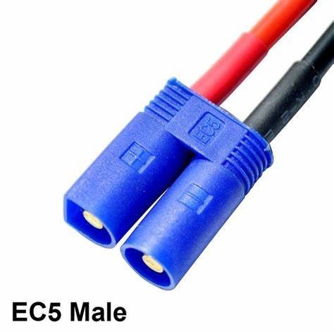 15Cm Kabel Konektor EC5 dg kabel silicone 10AWG Male Female RC Car - Male