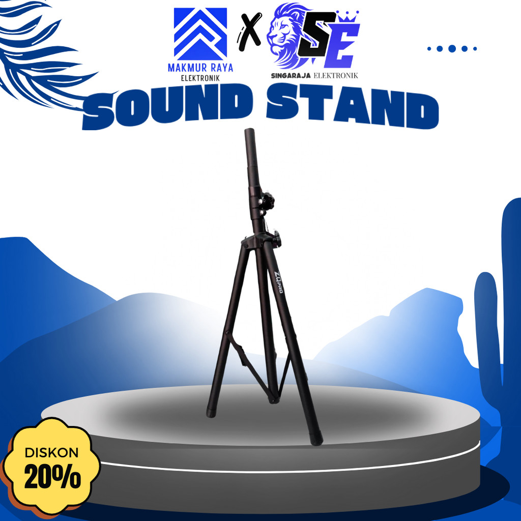 Stand Speaker ZQ PRO – Stand Tripod Kokoh, Adjustable, dan Stabil untuk Speaker Aktif & Pasif

