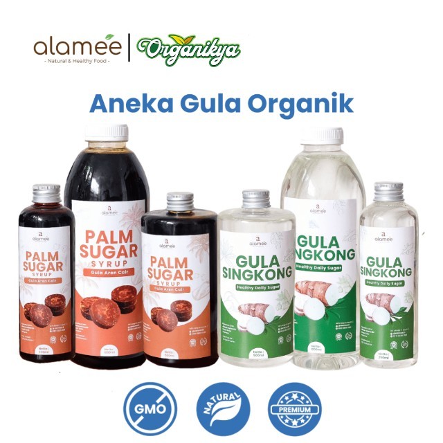 

ALAMEE Gula Aren Cair Singkong Ketela Palm Sugar Cair Organic Organik Pure Murni Sirup Pemanis Alami organikya