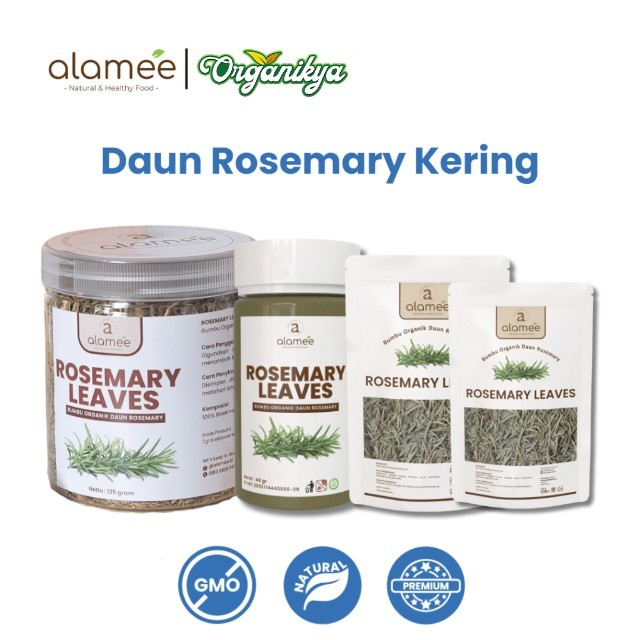 

ALAMEE Daun Rosemary Kering Dried Leaves Garnish Murni Asli Tanpa Campuran Bumbu Dapur organikya