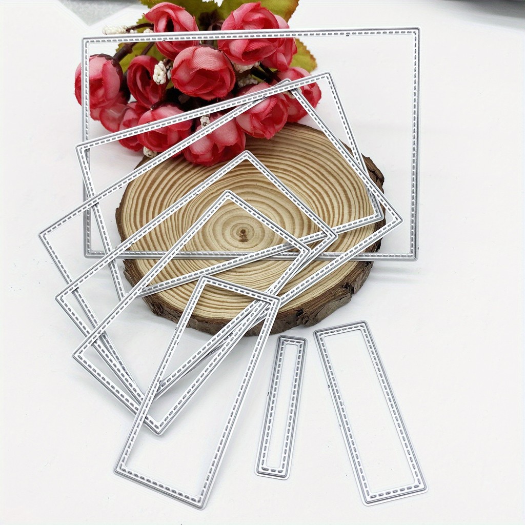 

1PC Rectangle Frame Metal Cutting Dies Set for DIY Scrapbooking Greeting Card Making Paper Craft