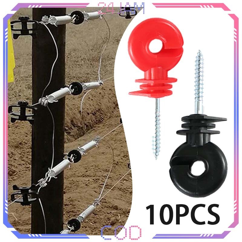 10pcs Pagar Listrik Insulator Kabel Listrik Insulator Pagar Listrik Ring Insulator Pagar