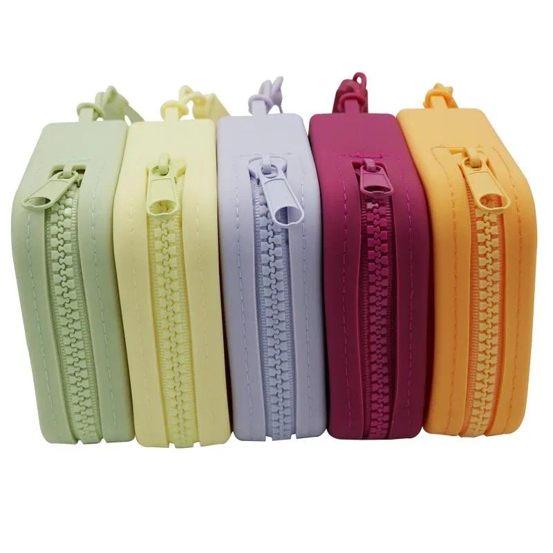 

Square Silicone Lipstick Cosmetic Storage Bag Large Capacity Travel Makeup Brush Holder Portable Cosmetic Waterproof Organizer