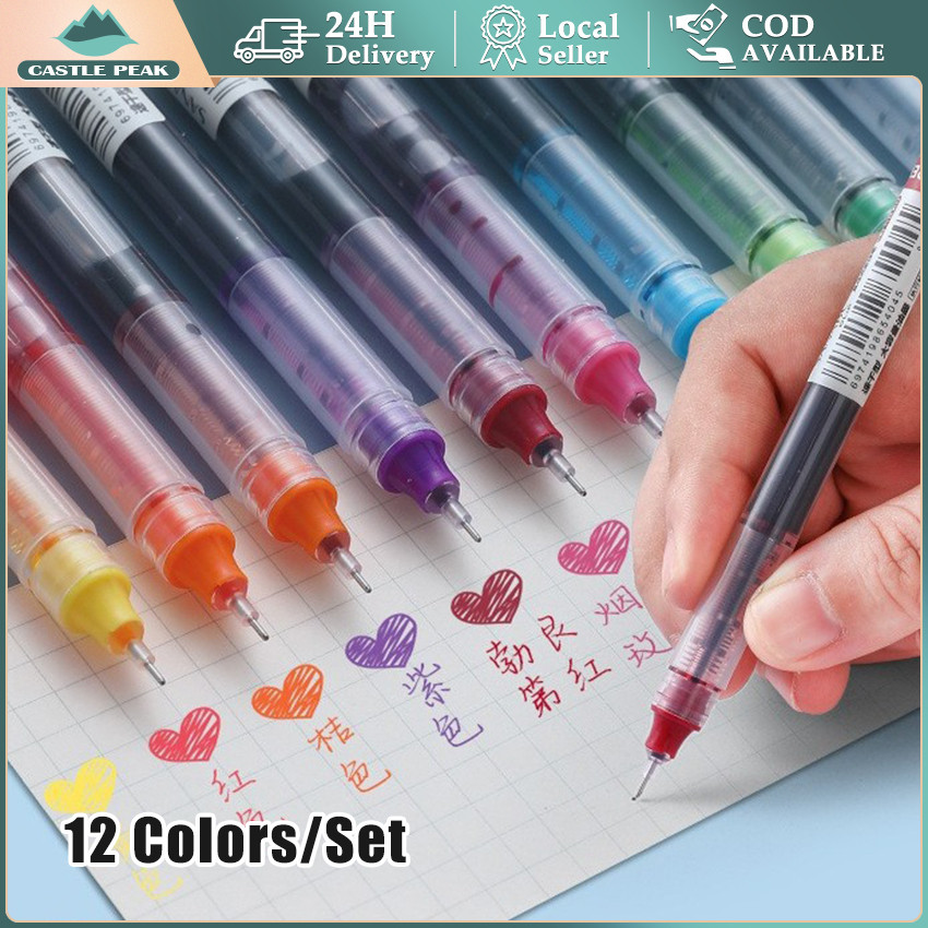 

Pulpen gel Set 12 Warna 0.5mm - Jarum Penulisan Presisi, Tahan Lama & Tidak Pudar, Cocok untuk Mewarnai, Kaligrafi & Catatan Harian