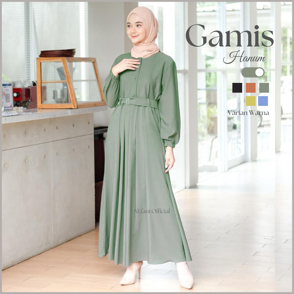 Gamis Abaya Remaja Baju Gamis Remaja Kekinian Korean Style Muslim Katun Rayon Premium Terbaru 2025 B