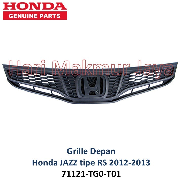 Grille bumper Grill Radiator atas bemper Honda JAZZ RS 2012 2013 baru asli base original genuine