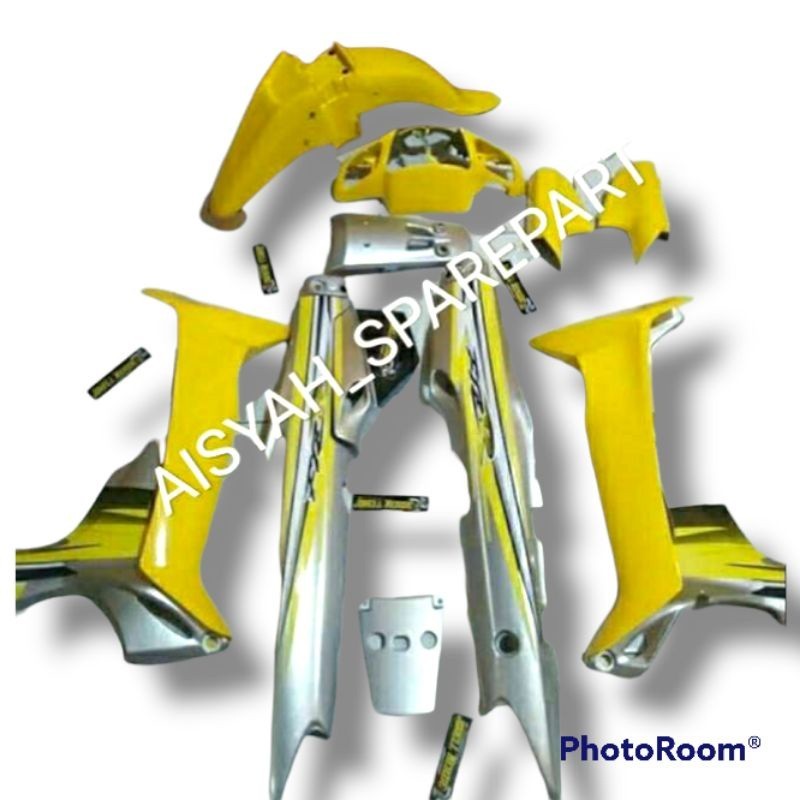 Bodi Halus Dan Striping Yamaha Fiz R Warna Kuning Silver