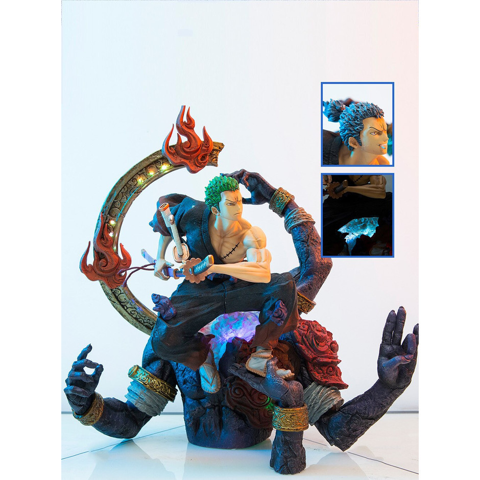(Baca Deskripsi) Resin Figure One Piece - Roronoa Zoro Shogun Santoryu Battle Ver.