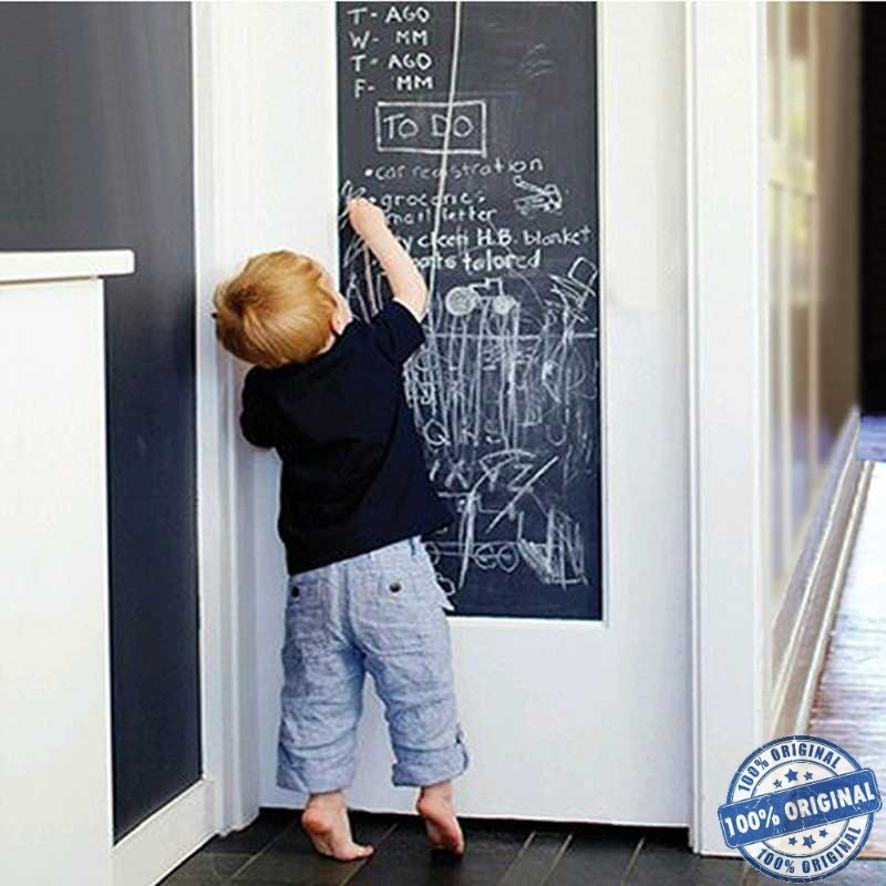 

( Store8 BISA COD ) H&F Stiker Dinding Papan Tulis Kapur Flexible 200 x 45 cm - 513