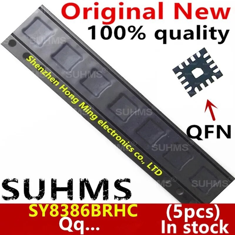 (5piece)100% New SY8386BRHC SY8386B QqAZB QqBTB Q9A.. QFN-16 Chipset