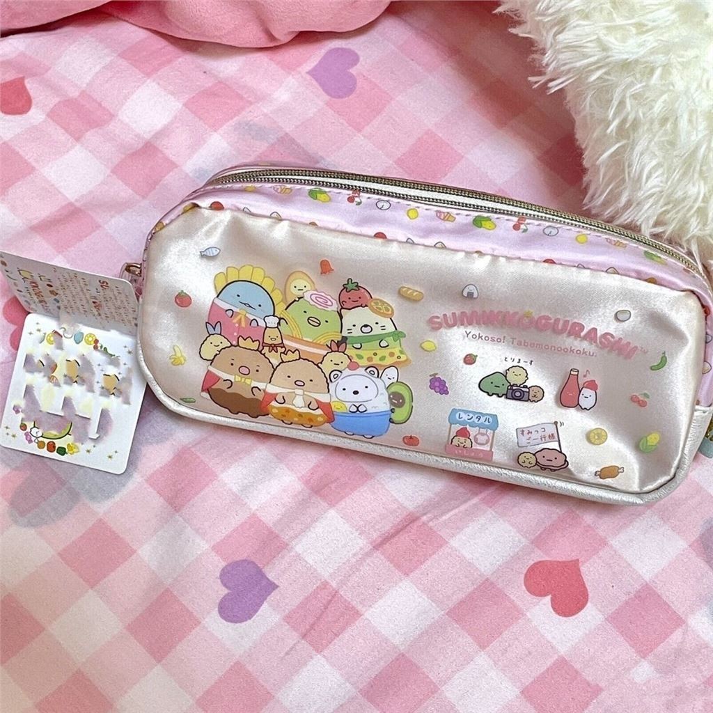 

Cartoon Cute High Appearance Large Capacity Double Zipper Pen Bag Student Stationery Box