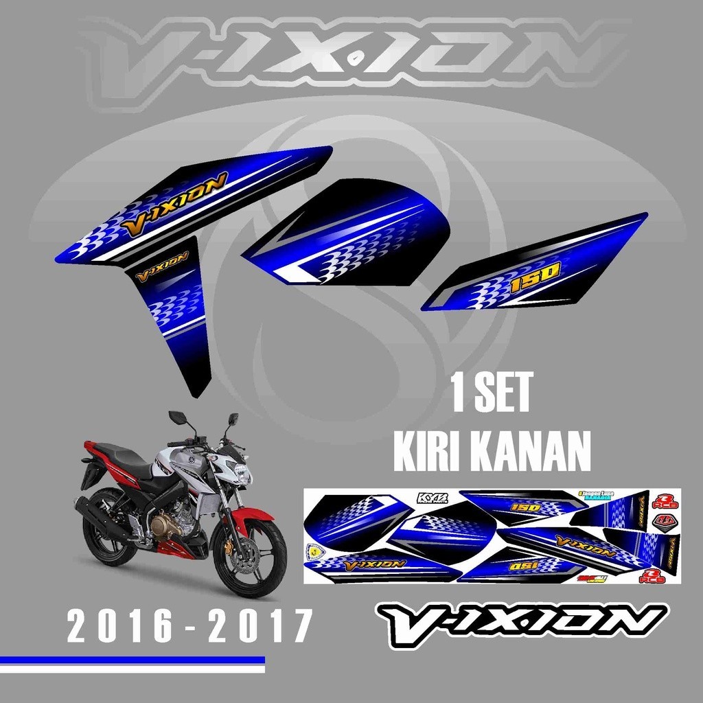 STRIPING VARIASI MOTOR VIXION ADVANCE STIKER MOTOR YAMAHA VIXION NVA ADVANCE