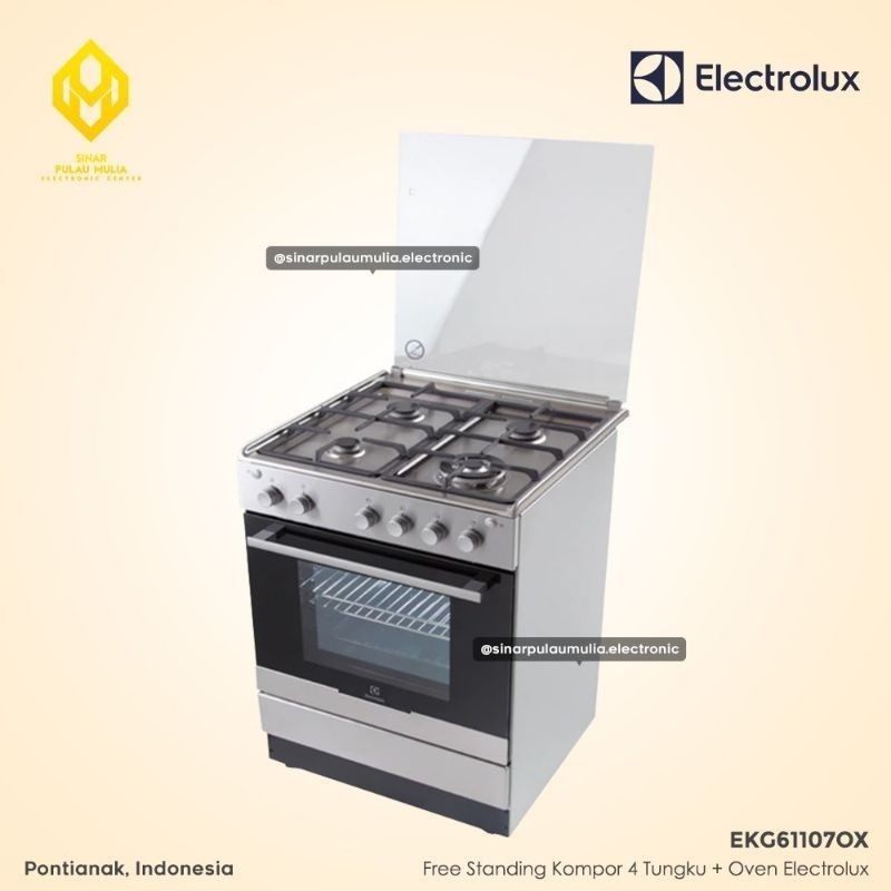 promo spesial Free Standing Kompor Gas Freestanding 60 cm 4 Tungku dan Oven - EKG61107OX / EKG 61107