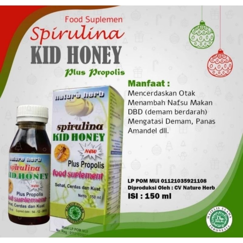 

MADU ANAK SPIRULINA KID HONEY PLUS PROPOLIS 150 Gr