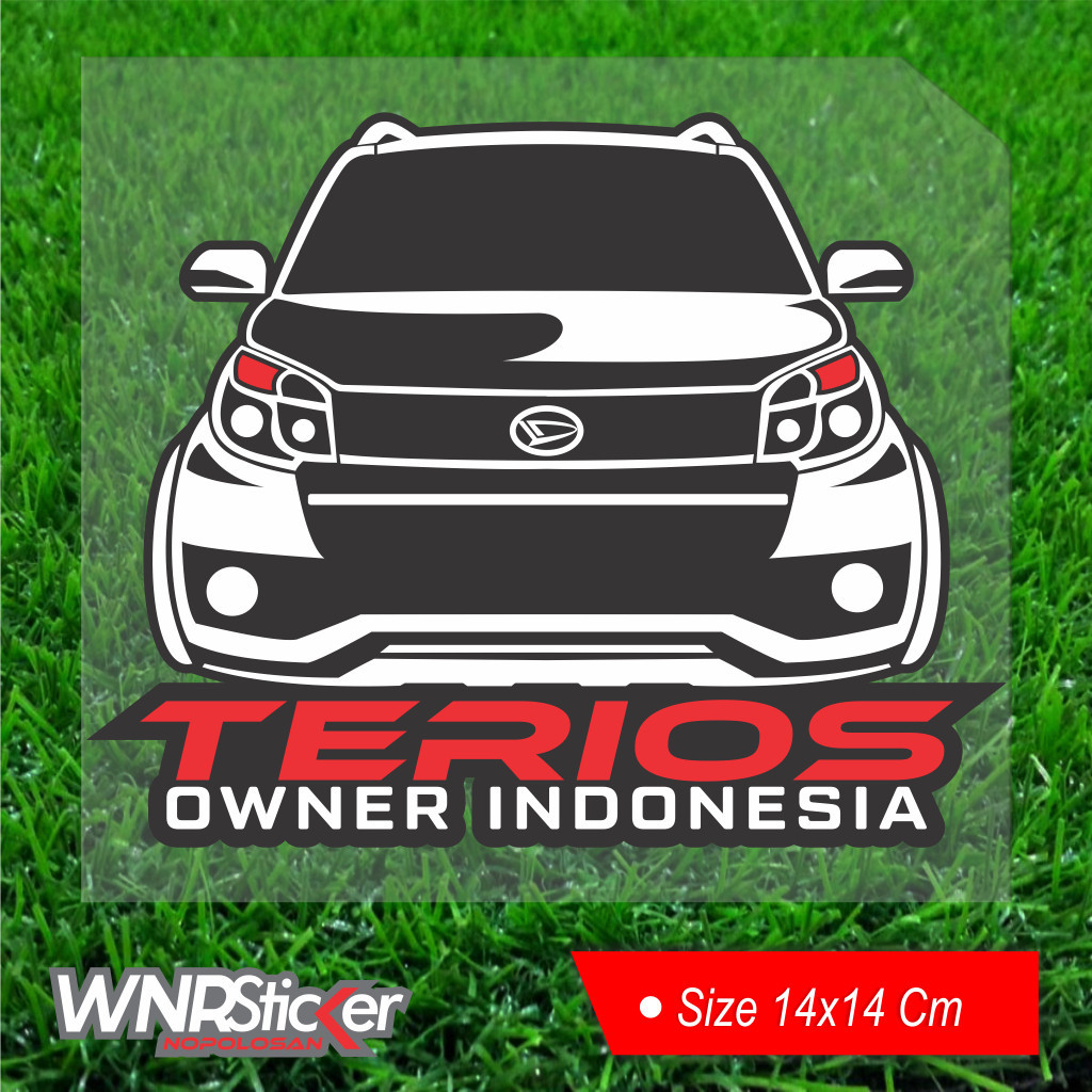 Stiker Variasi Kaca Mobil Rush Terios Konde  2 lapis timbul