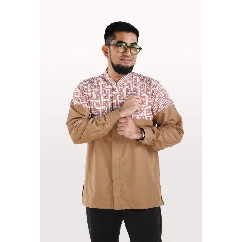 FATIH BAJU KOKO BATIK PRIA DEWASA LENGAN PANJANG SERI HABIBI - FATIH