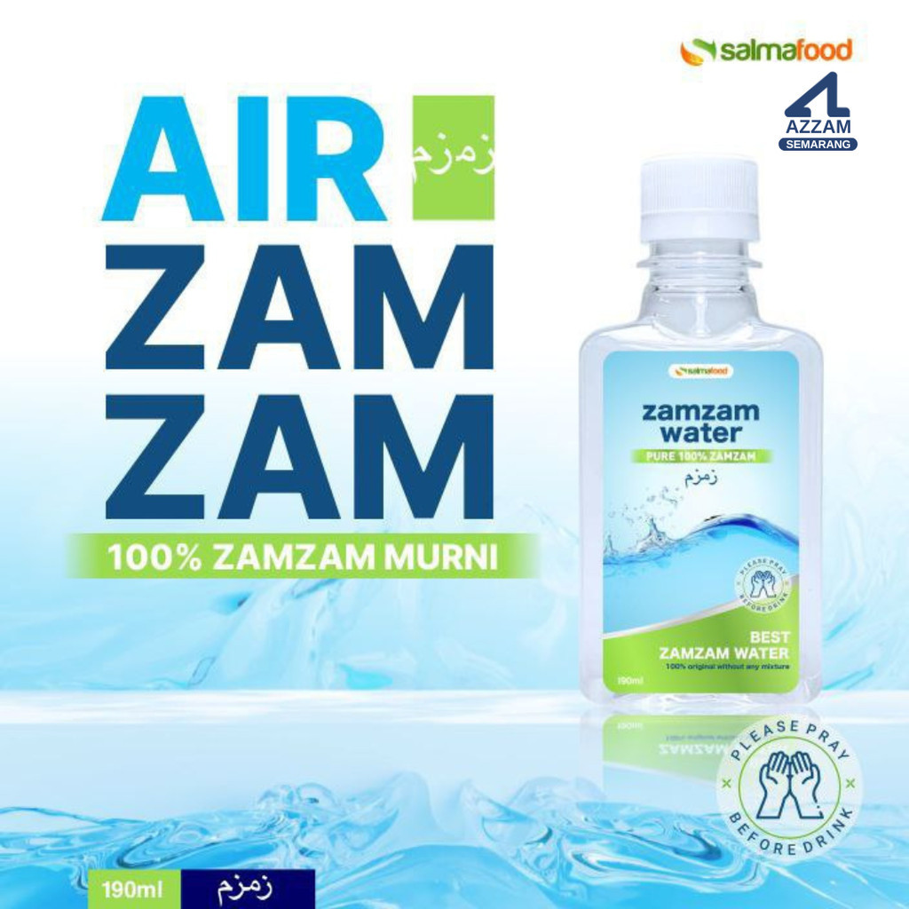 

Air Zamzam 190ml Zam Zam Asli kemasan Premium Hadiah Gift