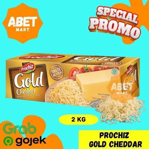 

Keju Prochiz Gold 2 Kg - 2kg Pro Chiz Cheese Kuning Pak Dus Cheddar