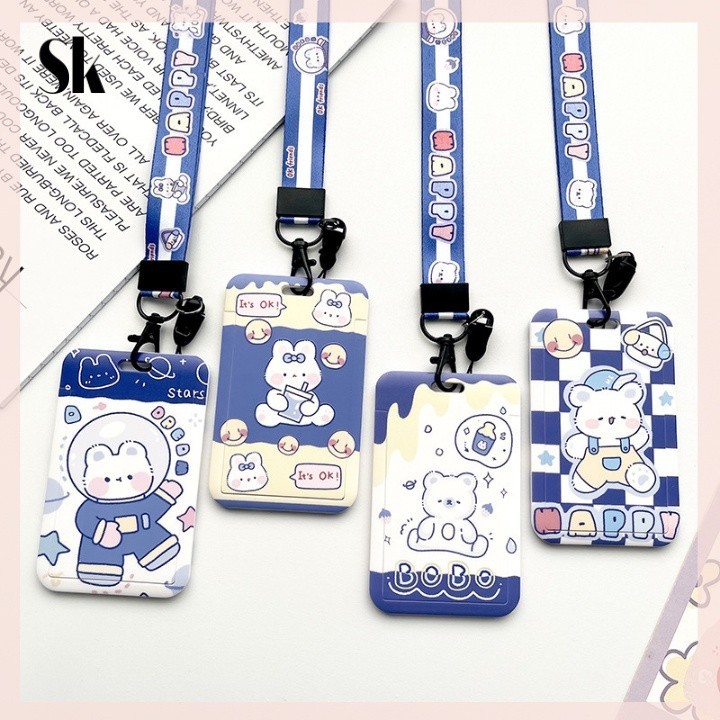 

SKSHOP Card Holder / Name Tag Motif BLUE BEAR 1 pcs - NT041