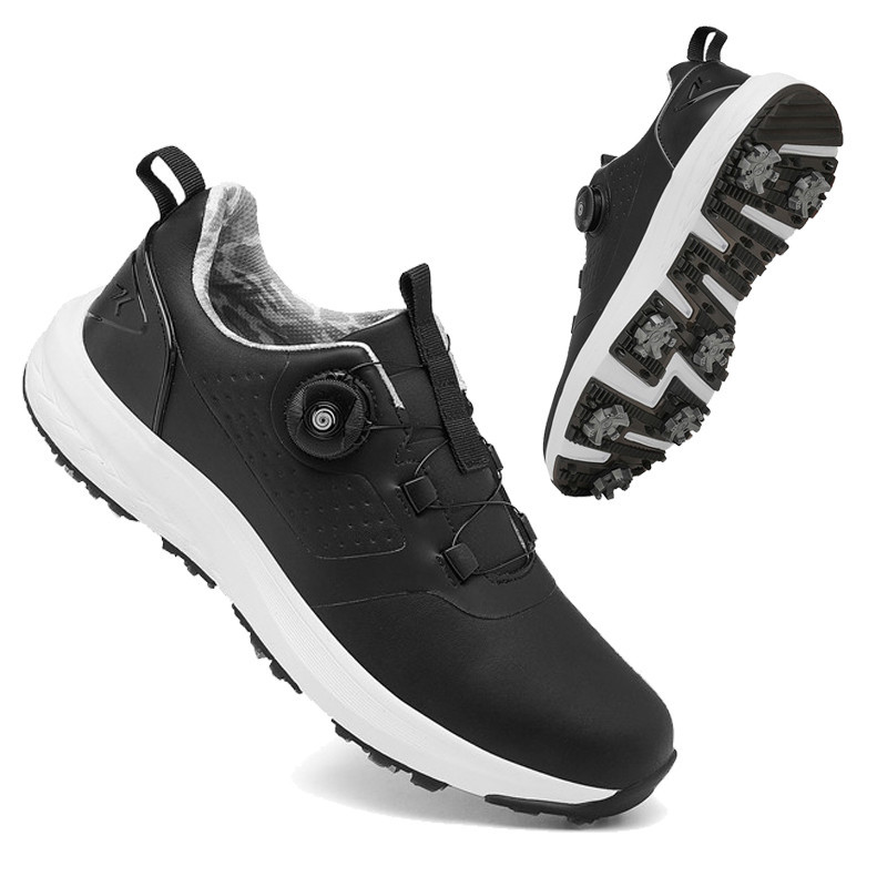 Men Women Breathable Golf Shoes Waterproof Golf Training Sneakers Non-slip Spiked Golf Sneakers Tenn