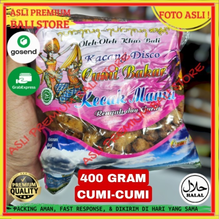 

OLEH OLEH MAKANAN CEMILAN CAMILAN SNACK KULINER KHAS ASLI ORI ORIGINAL BALI KACANG DISCO CUMI CUMI 400 GRAM GR