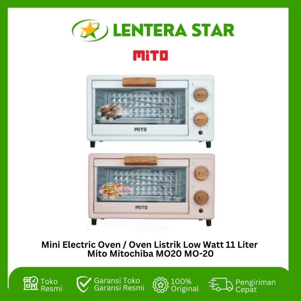 Mini Electric Oven / Oven Listrik Low Watt 11 Liter Mito Mitochiba MO20 MO-20