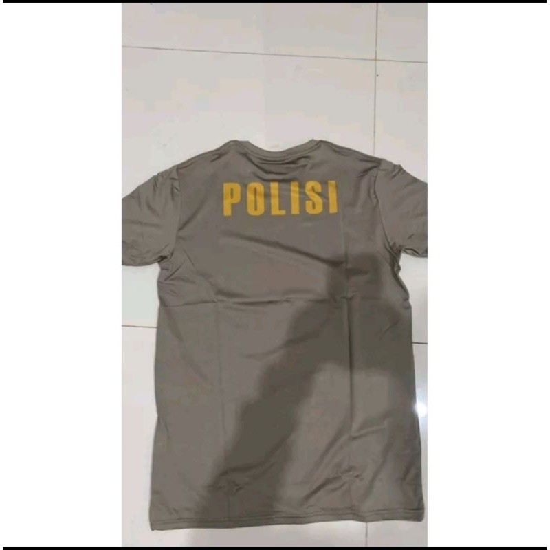 (SAURAMIL) Kaos jatah Polri / kaos jatah Polri dryfit /  kaos Polri Polisi